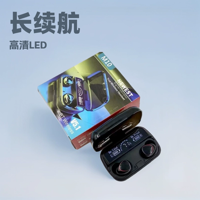 Эксклюзивная трансграничная поставка беспроводных Bluetooth-наушников m10 для мобильных телефонов, внутриканальные, с длительным временем автономной работы для занятий спортом, тип f9.