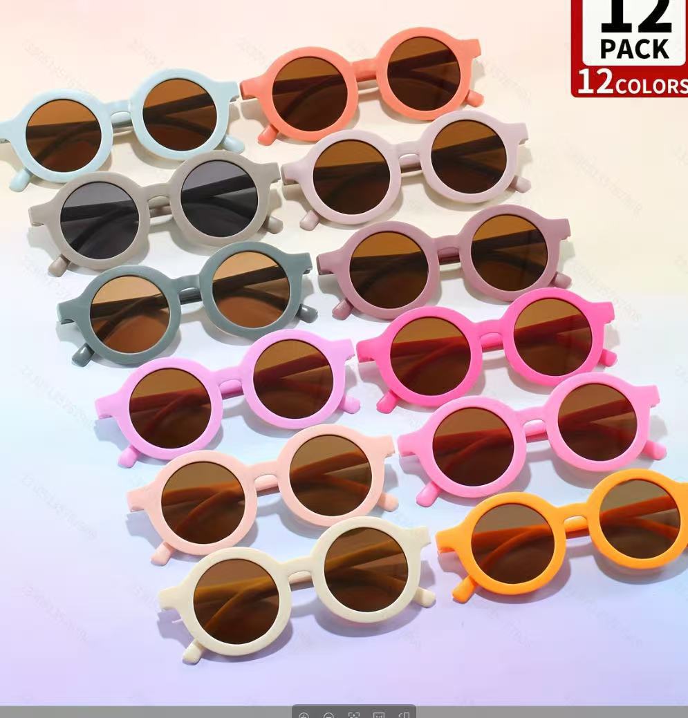 2025 nuevos lindos gafas de sol para niños PC en gafas de sol de comercio electrónico para correr gafas de protección solar UV para niños