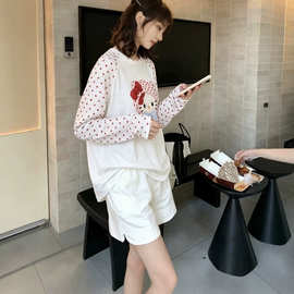 2857纸袋包装韩系打底衫女2026秋季显瘦遮肉长袖时尚韩系打底衫女