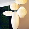 Japanese white decorations, round ceiling lamp, flashlight, cloth, lights for living room