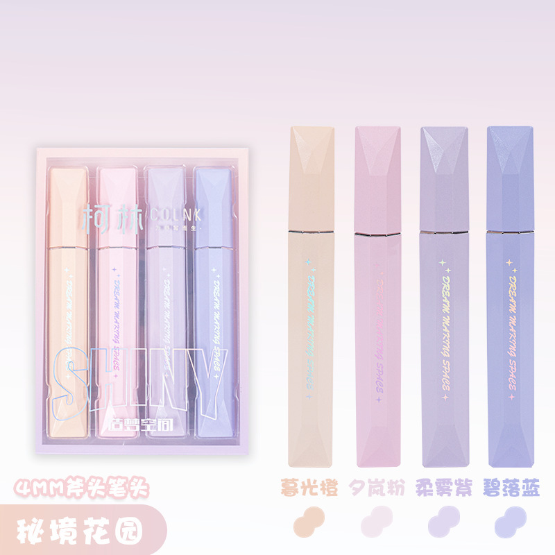 La nueva pluma flash de Colin, la marca fluorescente brillante, la cuenta de mano brillante, el polvo de oro brillante, los puntos clave de los trazos de arena movediza de hadas