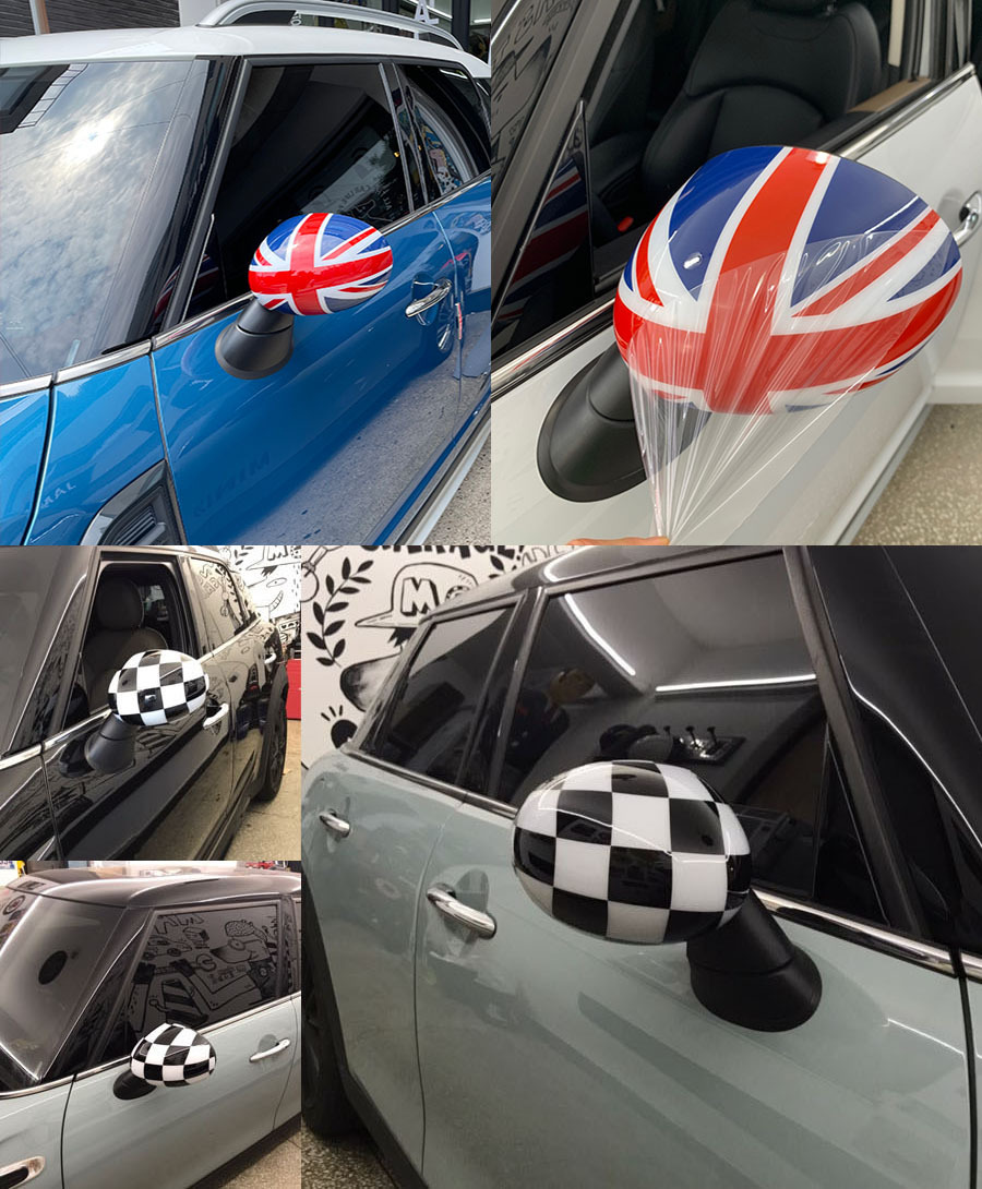 Suitable for Bmw Mini F54 F55 F56 F60 Car Rearview Mirror Cover British Flag Mirror Cover