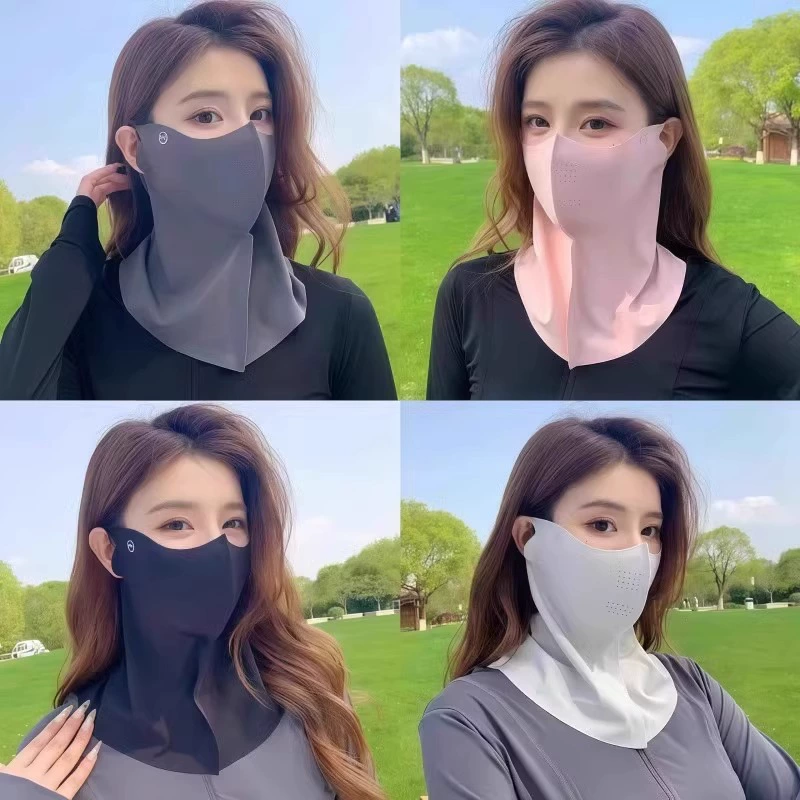 Three dimensional high quality summer medical mask, new collection, sun protection, UF-protection, with neck protection