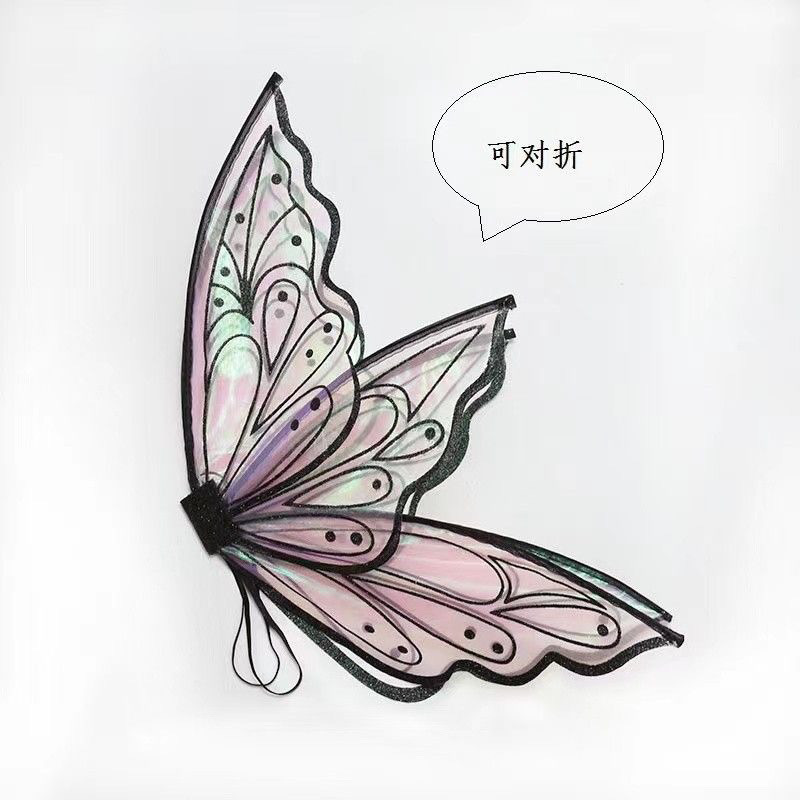 Festival performance elf wings transparent elf costume forest style…