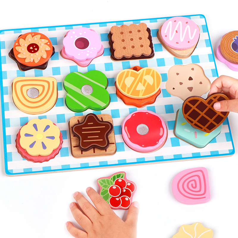 Simulación infantil de la tienda de helados de postres de plato de postre Jugues de roles Educación temprana Puzzle de cocina
