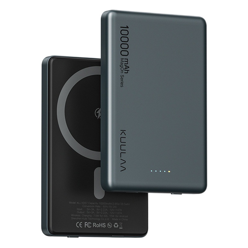 Aplicable iPhone15/14/13/12 cargador inalámbrico magnético Apple ultradelgado portátil banco de energía 10000 mAh