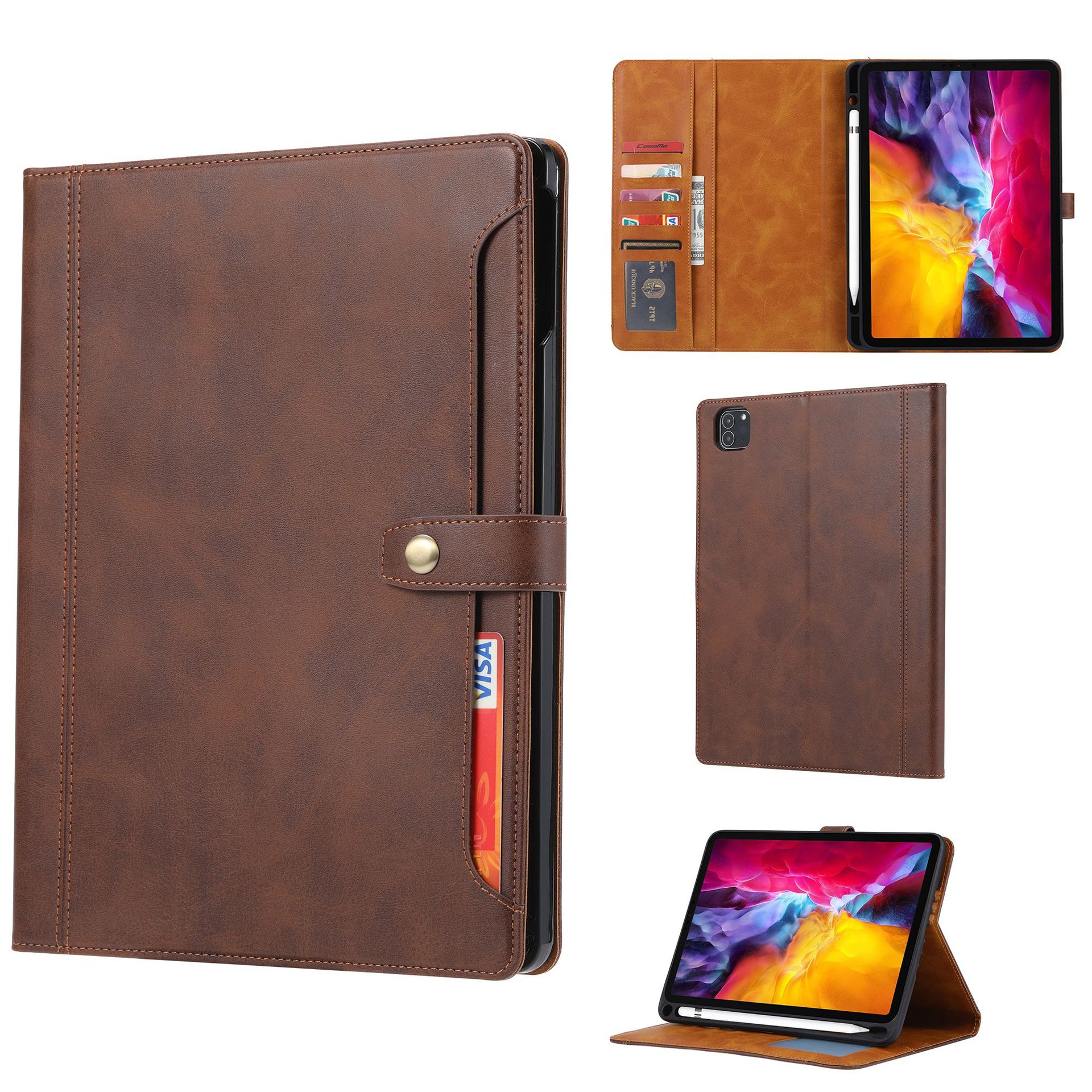 Funda de cuero adecuada para iPad Air de 13 pulgadas 2025, funda protectora para tableta Pro de 13 pulgadas 2024, funda de cuero para tableta con ranuras para tarjetas.