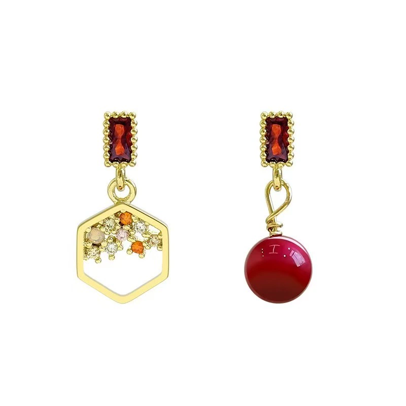 Серьги, серебро 925, игла по форме асимметричного микроподбородка, стиль легкой роскоши
