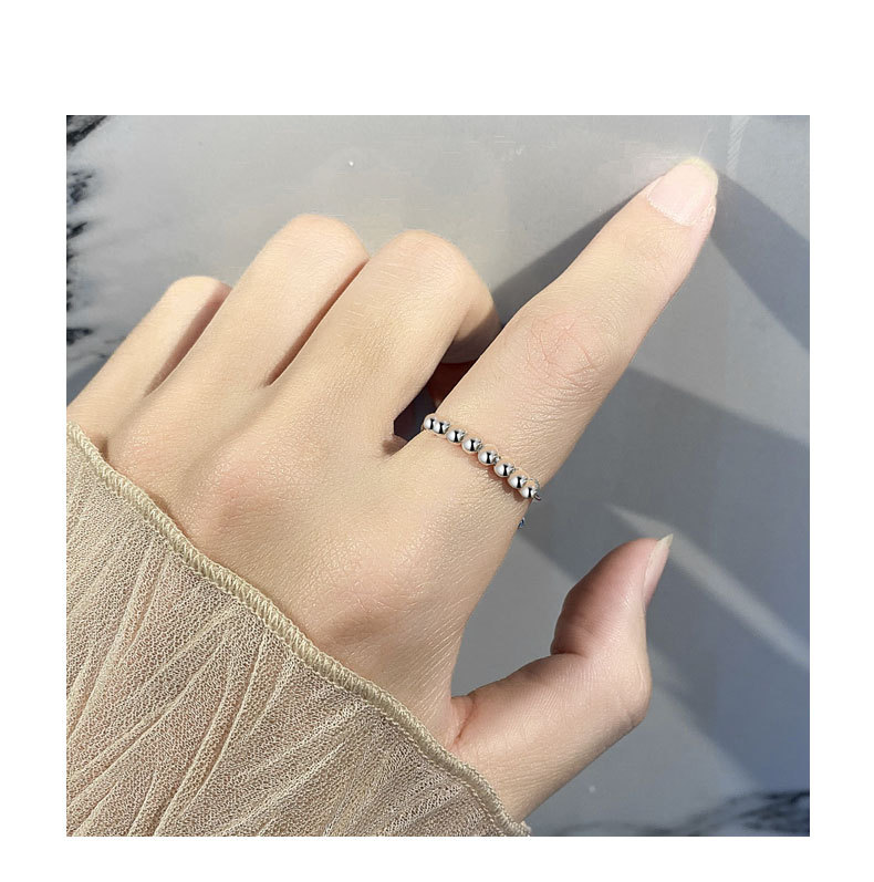 Women's Gender 925 Sterling Silver Geometric Anxiety Ring