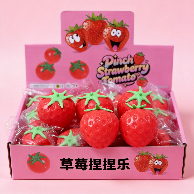 Simulated Strawberry Squishy Toy, Amazon's Best-Selling Large-Sized Squishy Toy, Tpr Stress-Relief Slow-Rebound Fruit Toy