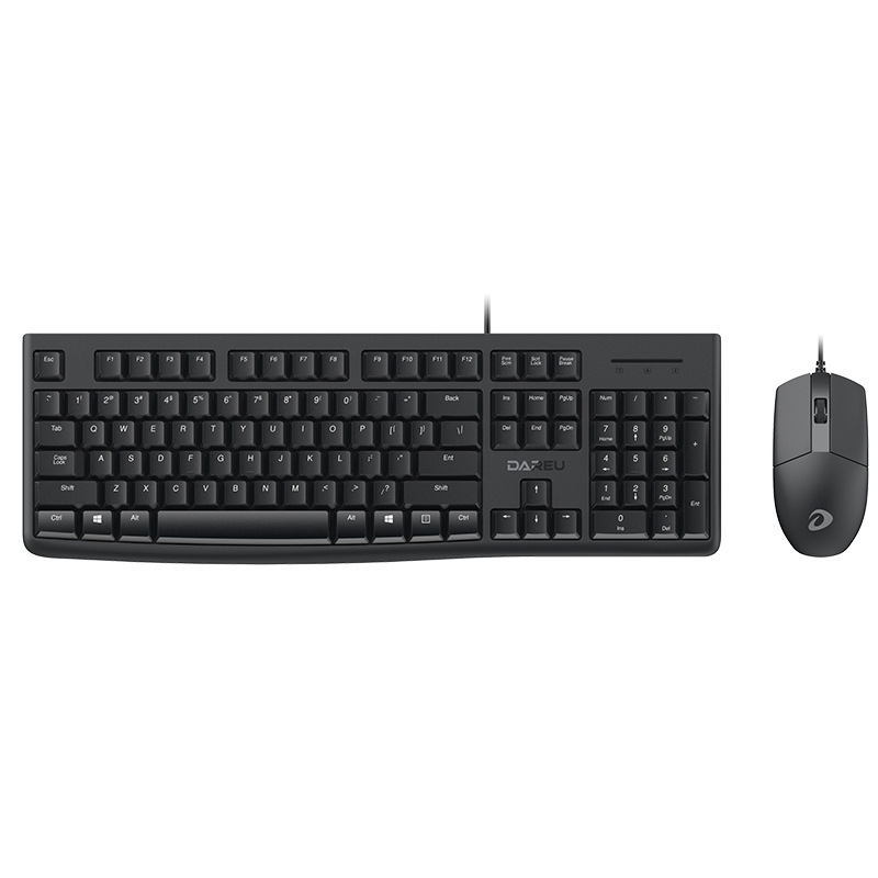 ダルヨウ LK185T 有線キーボードマウスセット USB コンピュータ オフィス ゲーム ビジネス ノートパソコン用キーボード|undefined