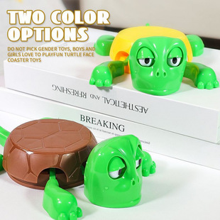 Cross-Border Spoof Turtle Coaster, Creative and Funny Desktop Ornaments, Cute Little Turtle Press Turtle Decompression Toy