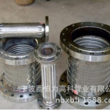 现货不锈钢金属软管 耐高温护线大口径波纹补偿器高压编织胶管