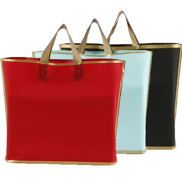 现货加厚磨砂塑料手提袋eva服装店袋子购物塑料包装手提袋可印刷