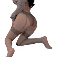 Pure Desire Sling цельные черные чулки сексуальные Прошитые с красным краем черные шелковые чулки с открытым концом свободные чулки колготки для женщин