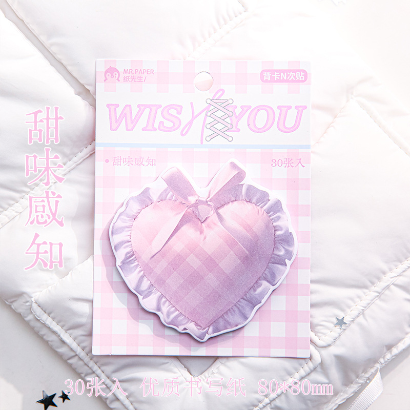 Mr. Paper Alien Tarjeta trasera N Tie Girl Wish Series Original ins Style Student Notes Post-it