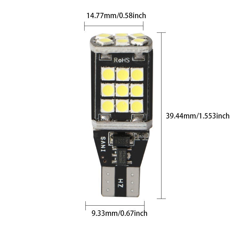 クロスボーダー専用新品ハイライトデコードT20 1156 T15 3030 24SMDカーLEDバックライト|undefined