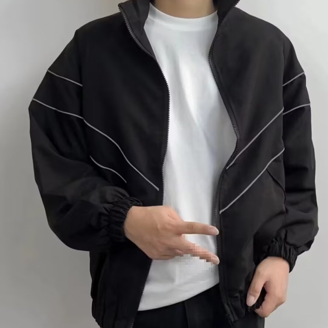 2025 Spring/Autumn Men's Cool and Stylish Jacket, Trendy High Street Brand, Hong Kong Style, Japanese Harajuku Style, Korean Style, Loose Fit