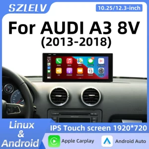 Audi A3 8V 2013-2018 üçün Android naviqasiya, Bluetooth, simsiz Carplay
