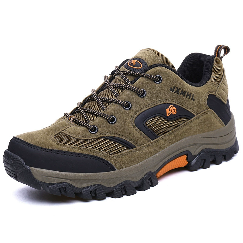 New Winter Hiking Shoes for Men, Velvet Outdoor Sports Shoes, Lightweight Non-Slip Wear-Resistant Hiking Shoes for Men, Wholesale