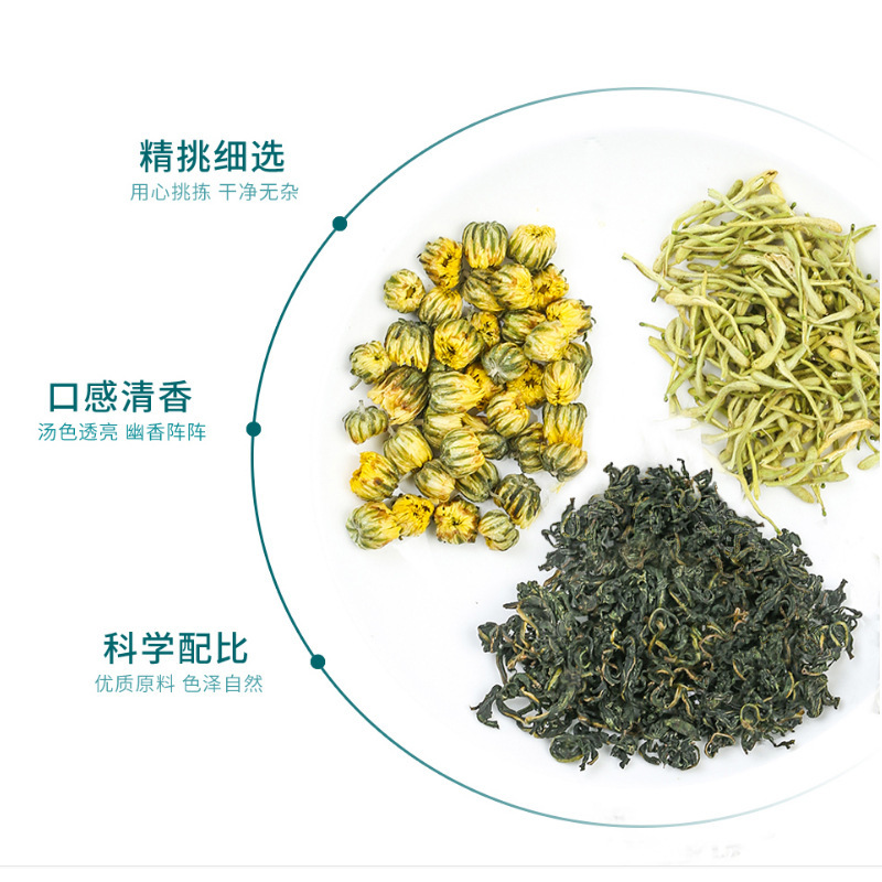 ハーブティー、清熱茶、消火茶、菊花、タンポポ、スイカズラ茶、特級健康茶|undefined