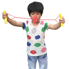 幼儿园亲子儿童玩具 手臂拉力器 运动拉力盘 拉力球 手拉器