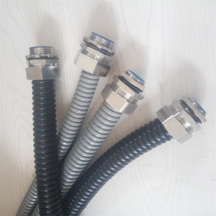 304不锈钢端式外牙穿线管接头 包塑管蛇皮管箱接头M16*1.5