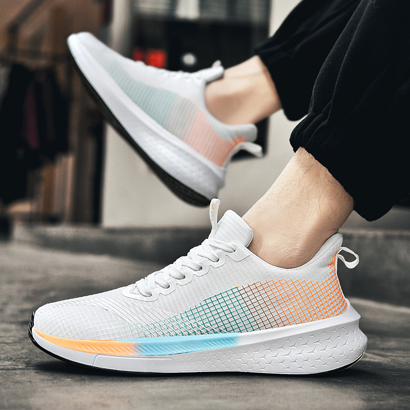 Scarpe da tennis da uomo Scarpe da lavoro Scarpe da ginnastica Scarpe da ginnastica durevoli traspiranti in tessuto di tela_voghion.com