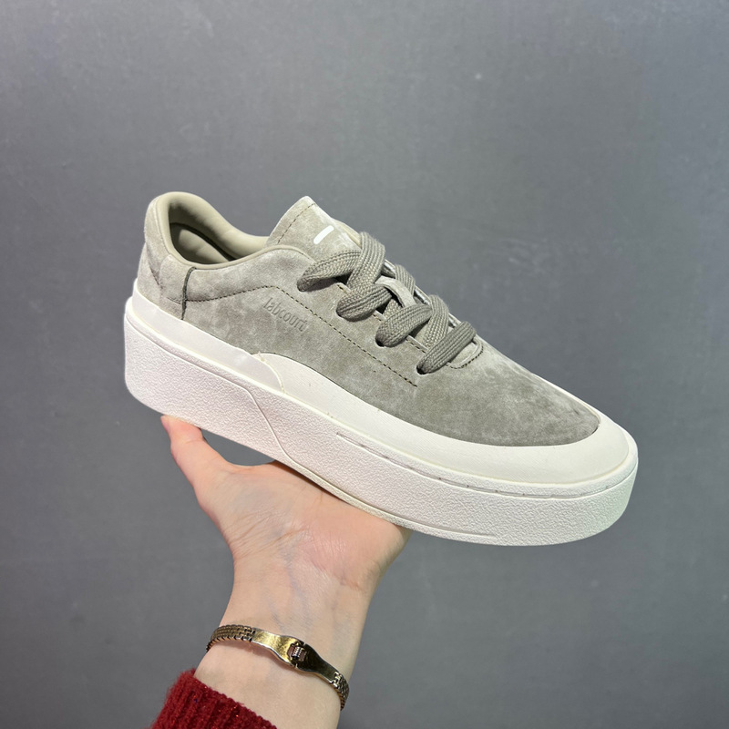 Putian Shoes Labcourt Thick-Soled Women's Sneakers Heightening Leather Casual Couple Shoes Small White Shoes Heightening Comfort for Adults