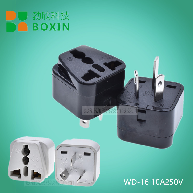Specially Designed for Overseas Wd-16 Conversion Plug Two or Three Pins American to Australian Standard to American Standard Power Socket Conversion Plug Ce
