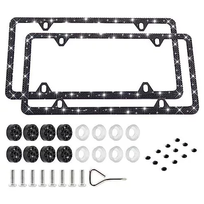 Plate Frame, Thickened Aluminum Alloy, Stainless: License plate holder/license plate holder