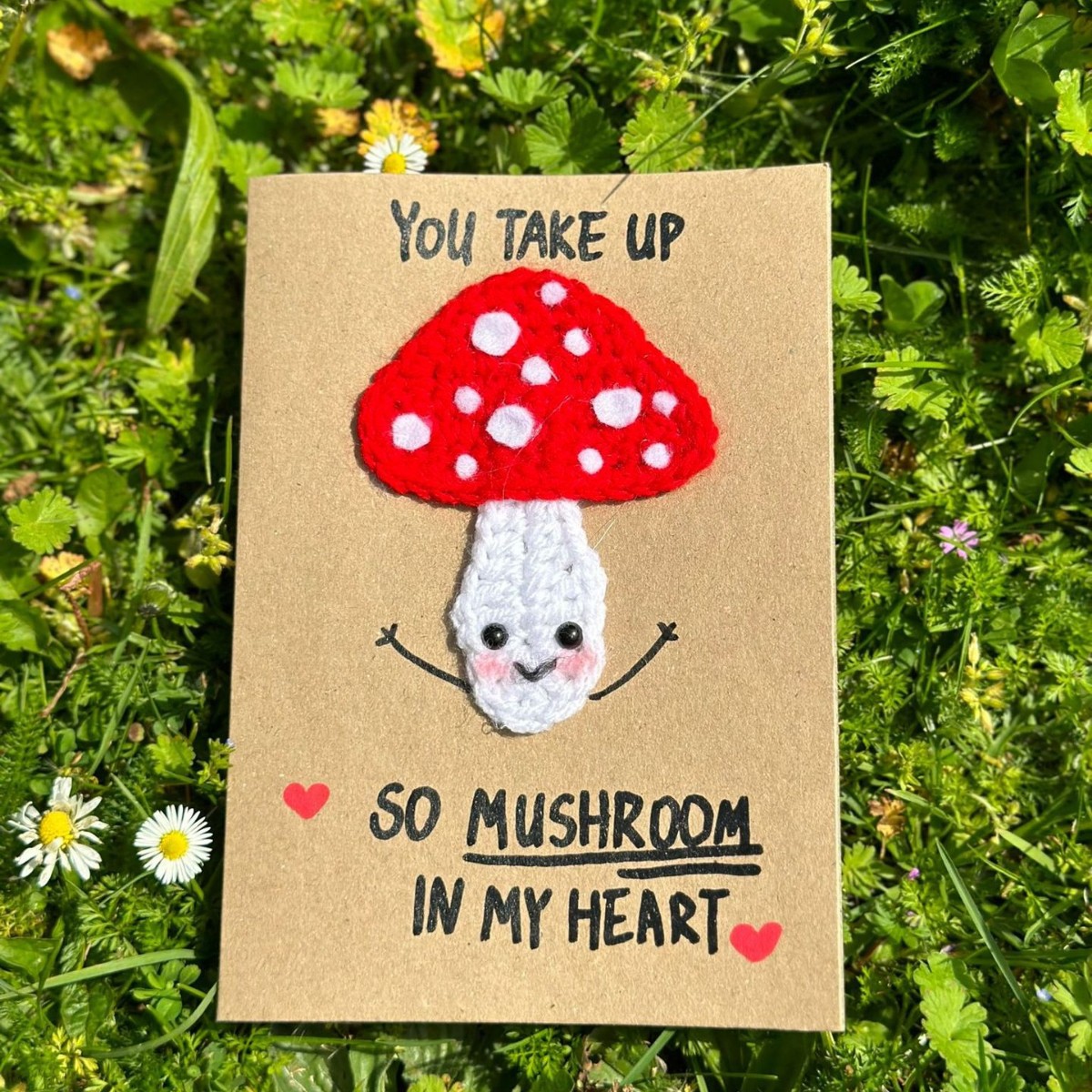 [완성 된 인사말 카드] 붉은 버섯