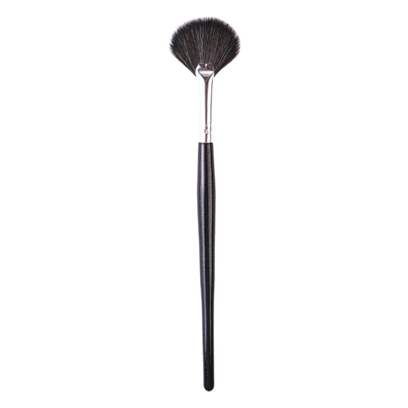 Cepillo de maquillaje Cangzhou un conjunto de pelo suave en forma de abanico cepillo de alta luz brillo facial rubor afterbrush cepillo anti-animal cepillo de lana