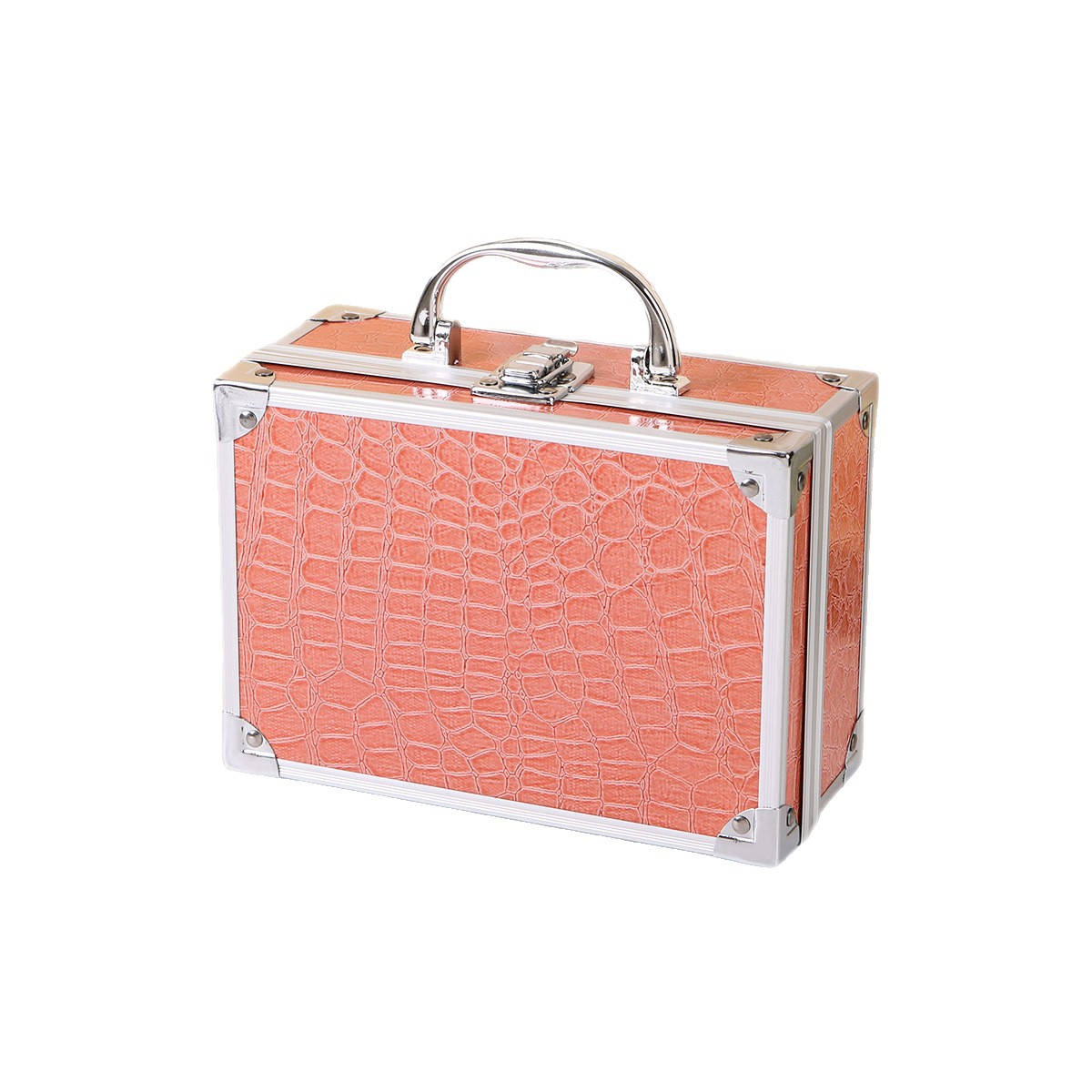 Estuche de Maquillaje Portátil para Viaje de Metal para Almacenamiento Doméstico