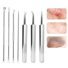 Manufacturer stainless steel acne clip, acne needle, cell clip, blackhead squeezing, acne removal beauty tool