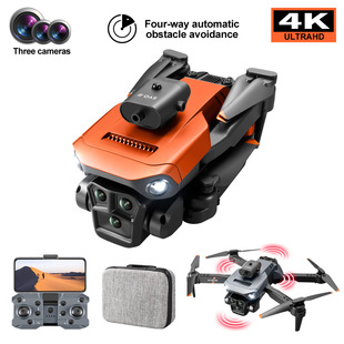 Cross-Border K6 Max Three-Camera High-Definition 4K Aerial Photography Drone Obstacle Avoidance Optical Flow Quadcopter Foldableing Vertical Shooting