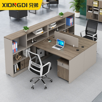 Desks and chairs combination Simplicity modern Office Table Staff table Staff member Finance desk Double Station