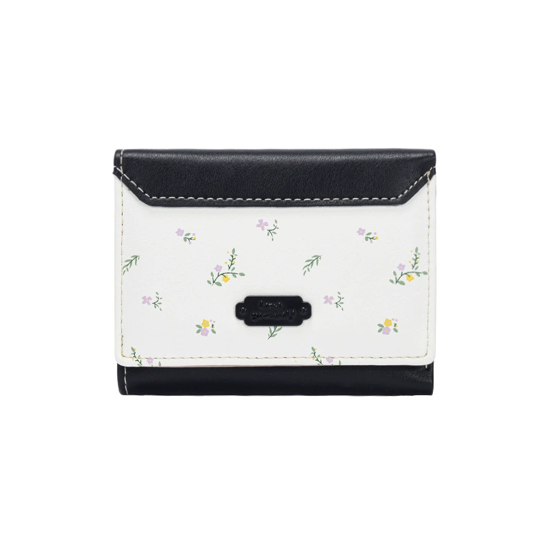 Wallet, thin Korean style compact wallet, 10.8 × 8.8 × 2.5 cm, multi-color options