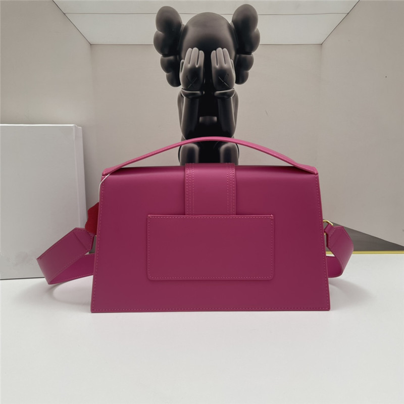 2022 New Niche Luxury Texture Single Shoulder Genuine Leather Pink Crossbody Baguette Bag Women's Small Square Underarm Bag - Thumbnail 3