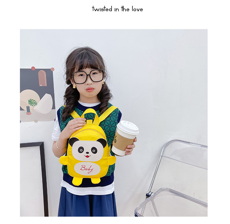Kindergarten schoolbag for children, boys and girls, 1-3-5 years old, anti-wandering rope, cute frog, double-shoulder baby small backpack undefined