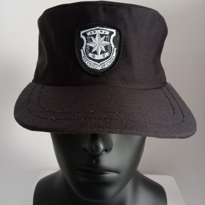 Security Hat Automatic Adjustment Property Patrol Security Workwear Hat Summer Breathable Mesh Hat Advertising Hat Factory