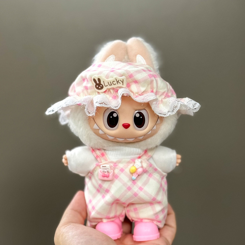 仅衣服适用于拉布布娃衣一二三代搪胶玩偶挂件公仔可穿圣诞娃衣套|undefined