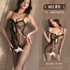 Style Bells and Instead of Three Points of Graduate Sexy, Tear Grid Passionate Tighter SM Stockings Set, one piece