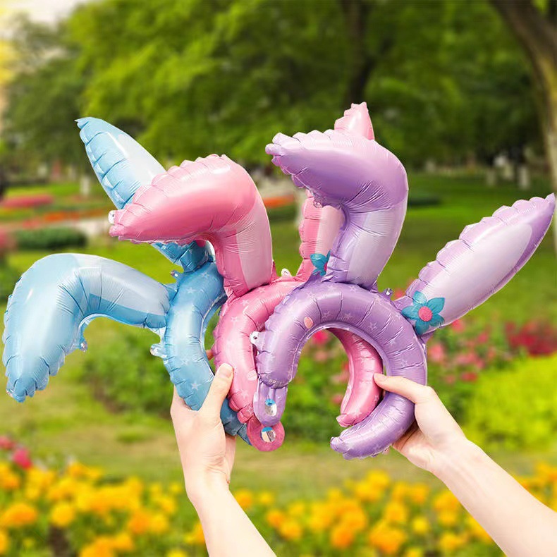 비어진 귀 토끼 머리 장식