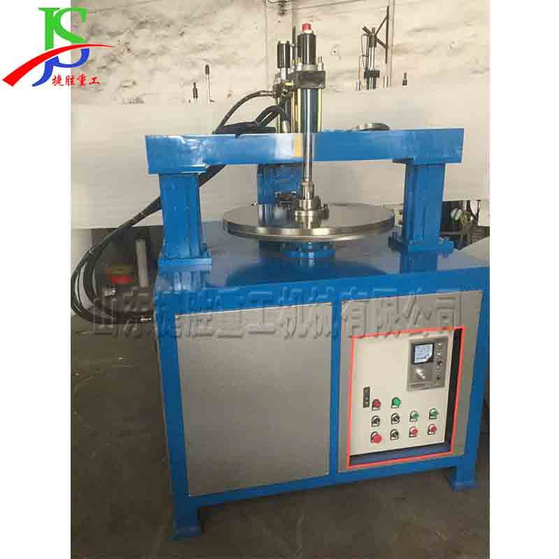 Aluminio circular pieza rollo de trabajo máquina giratoria cubierta de motor Mesa Redonda borde curling máquina