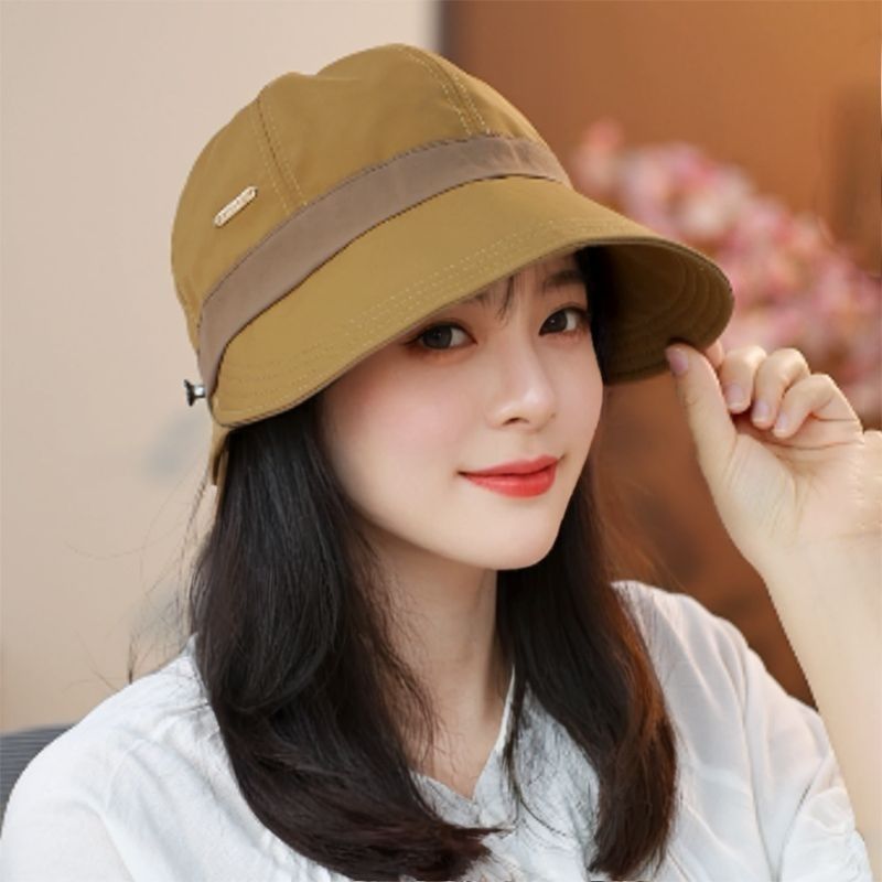 Los niños del sombrero de pescador de primavera Zhao Lusi tienen la misma cara con una cabeza grande y aleros anchos pequeños, se pueden colgar máscaras y gorras de protección solar