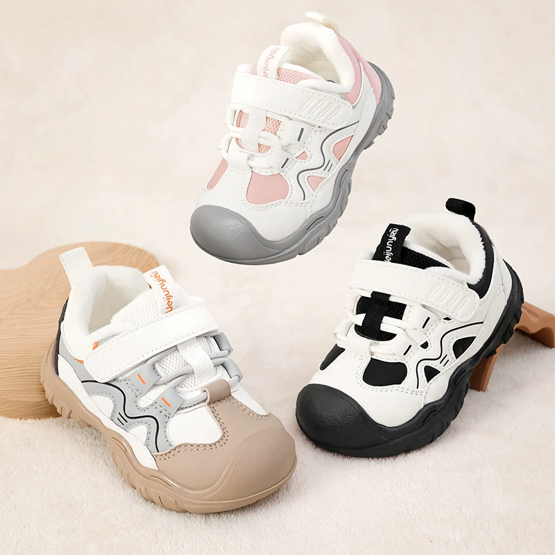 2024 новые кроссовки осенние и зимние детские мягкие подошвы нескользящие детские ботинки 0-1-2 года дышащие обувь для мальчиков