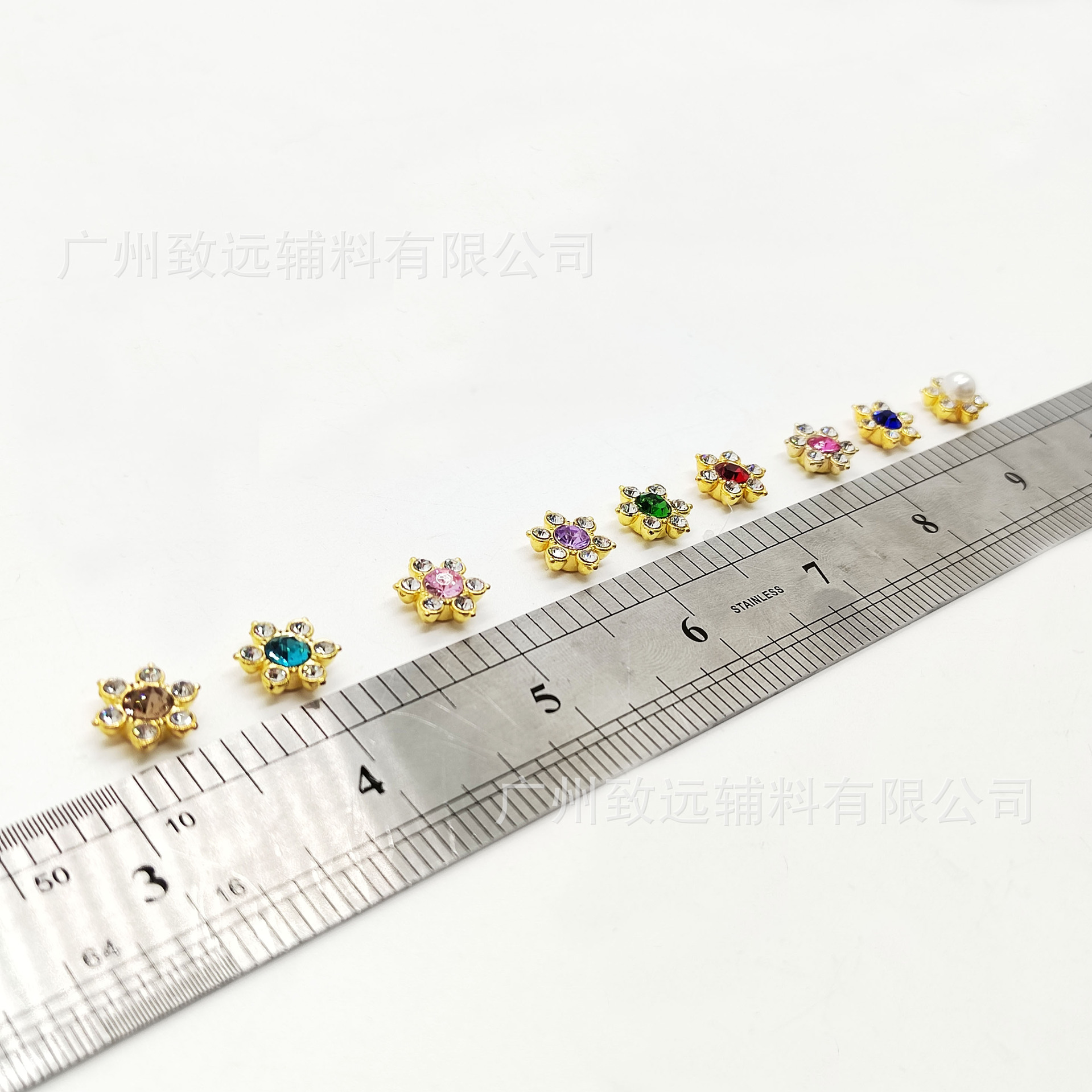 Adorno 3D de flor de ciruelo con diamantes de imitación de 12 mm para manualidades, decoración de bordes de diamantes, accesorios para vestidos de novia. image 4