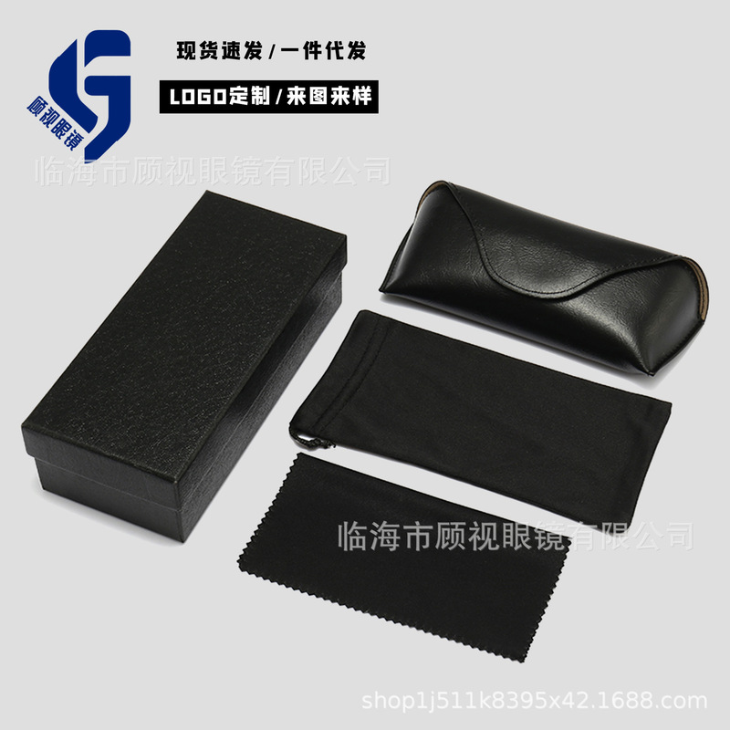 New Model Wholesale Pu Soft Eyeglass Case, Simple and Stylish Sunglasses Cloth and Pouch Set, Wholesale Sunglasses