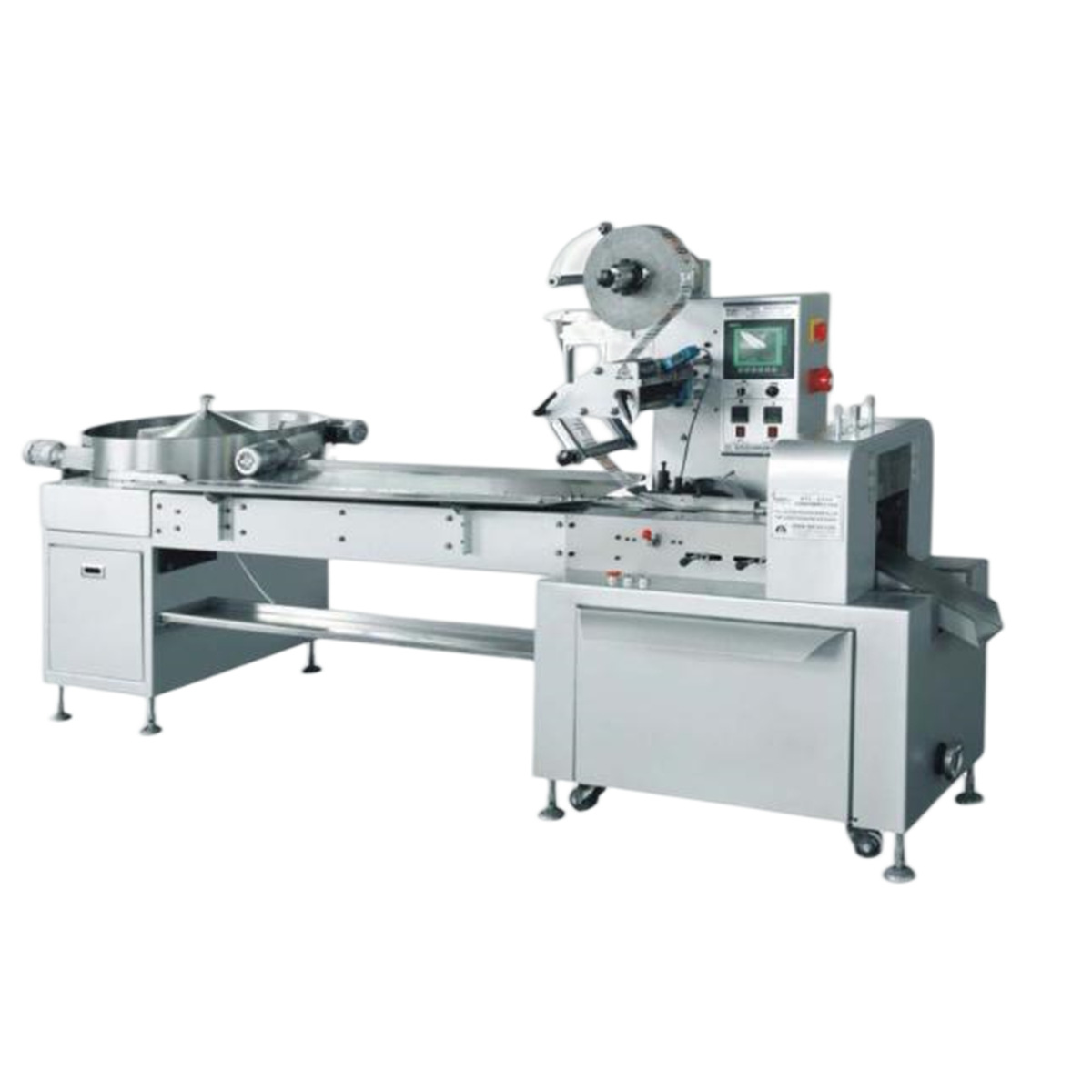 供应雪花酥牛轧糖糖果包装机全自动伺服花生糖袋装高速枕式包装机